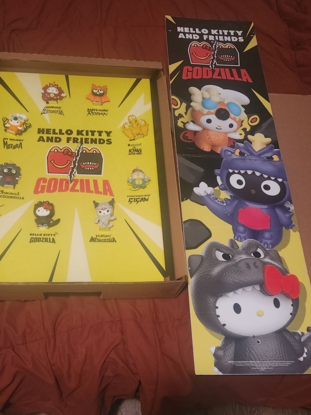 2026 McDonald's Hello Kitty and Friends Godzilla Figures Happy Meal Collection